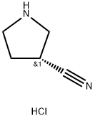 (R)-吡咯烷-3-甲腈盐酸盐 结构式