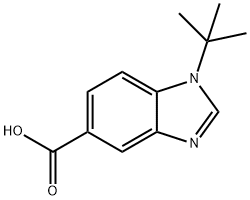 1-t-Butyl-benzoiMidazole-5-carboxylic acid, 1153985-64-8, 结构式