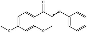 1-(2,4-ジメトキシフェニル)-3-フェニル-2-プロペン-1-オン 化学構造式