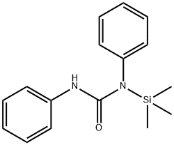 TRIMETHYLSILYL-N N-DIPHENYLUREA Struktur