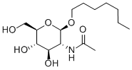 HEPTYL 2-ACETAMIDO-2-DEOXY-BETA-D-GLUCOPYRANOSIDE Structure