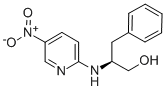 (S)-N-(5-ニトロ-2-ピリジル)フェニルアラニノール 化学構造式