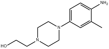 2-[4-(4-Amino-3-methylphenyl)-1-piperazinyl]-1-ethanol Struktur