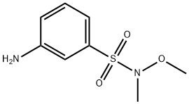 3-amino-N-methoxy-N-methylbenzenesulfonamide Struktur