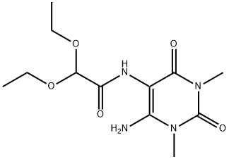 Acetamide,  N-(6-amino-1,2,3,4-tetrahydro-1,3-dimethyl-2,4-dioxo-5-pyrimidinyl)-2,2-diethoxy-|