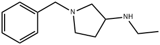 1-ベンジル-3-(エチルアミノ)ピロリジン 化学構造式