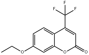 7-ETHOXY-4-(TRIFLUOROMETHYL)COUMARIN Struktur