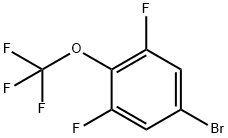 3,5-Difluoro-4-(trifluoromethoxy)bromobenzene Struktur