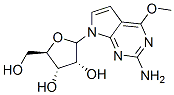 4-Methoxy-7--D-ribofuranosyl-7H-pyrrolo[2,3-d]pyrimidin-2-amine Structure