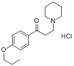 Propiophenone, 3-piperidino-4'-propoxy-, hydrochloride Struktur