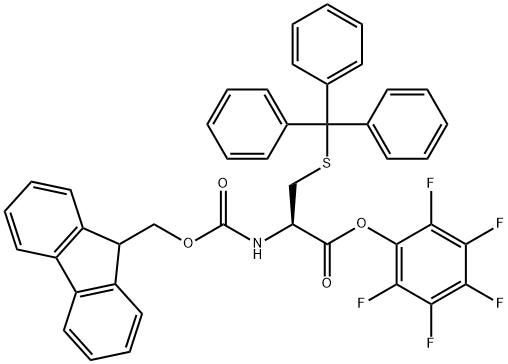 FMOC-CYS(TRT)-OPFP Structure