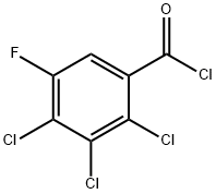 2,3,4-三氯-5-氟苯甲酸,115549-05-8,结构式
