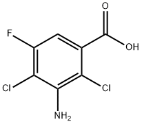 3-AMINO-2,4-DICHLORO-5-FLUORO-BENZOIC ACID Struktur