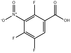 2,4,5-三氟-3-硝基苯甲酸, 115549-15-0, 结构式