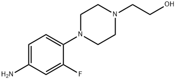 2-(4-(4-AMino-2-fluorophenyl)piperazin-1-yl)ethanol Struktur