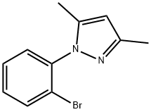 1-(2-BROMOPHENYL)-3,5-DIMETHYLPYRAZOLE, 1155573-50-4, 结构式