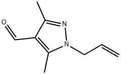 1-烯丙基-3,5-二甲基-1H-吡唑-4-甲醛, 1155595-91-7, 结构式