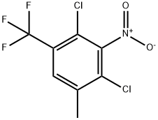 2,4-二氯-5-三氟甲基-3-硝基甲苯, 115571-69-2, 结构式