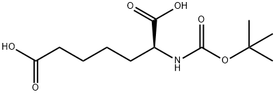 N-tert-Butoxycarbonyl-L-ALPHA-aminosuberic acid Structure