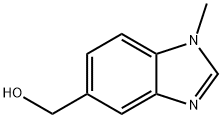 1-甲基-1H-苯并咪唑-5-甲醇,115576-91-5,结构式
