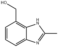 1H-Benzimidazole-4-methanol,2-methyl-(9CI) 结构式