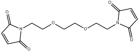 1,8-ビス(マレイミド)-3,6-ジオキサオクタン 化学構造式