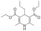 1,4-ジヒドロ-2,6-ジメチル-4-プロピル-3,5-ピリジンジカルボン酸ジエチル 化学構造式