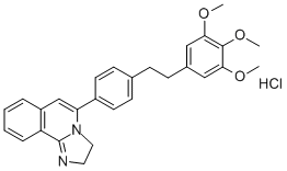 5-{4-[2-(3,4,5-トリメトキシフェニル)エチル]フェニル}-2H,3H-イミダゾ[2,1-a]イソキノリン 化学構造式