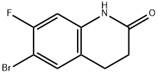 6-BroMo-7-fluoro-3,4-dihydroquinolin-2(1H)-one Structure