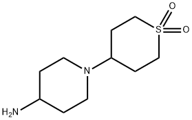 1-(1,1-dioxidotetrahydro-2H-thiopyran-4-yl)-4-piperidinamine(SALTDATA: 2HCl) Struktur