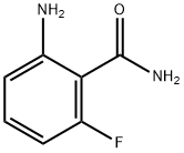 2-アミノ-6-フルオロベンズアミド 化学構造式
