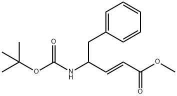 Methyl (2E)-4-[(tert-butoxycarbonyl)amino]-5-phenyl-2-pentenoate|