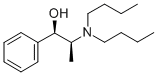 (1R,2S)-2-(ジブチルアミノ)-1-フェニル-1-プロパノール 化学構造式