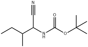 (S)-N-BOC-LEUCINE-NITRILE 化学構造式