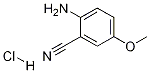 2-Amino-5-methoxy-benzonitrile hydrochloride, 115661-38-6, 结构式