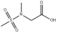 N-甲基-N-甲磺酰基甘氨酸 结构式