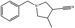 1-BENZYL-4-METHYL-PYRROLIDINE-3-CARBONITRILE Struktur
