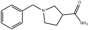 1-ベンジル-ピロリジン-3-カルボン酸 アミド 化学構造式