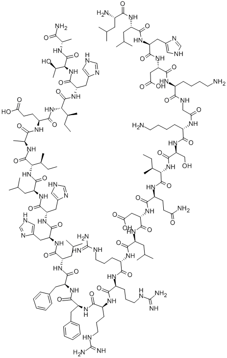 LEU-LEU-HIS-ASP-LYS-GLY-LYS-SER-ILE-GLN-ASP-LEU-ARG-ARG-ARG-PHE-PHE-LEU-HIS-HIS-LEU-ILE-ALA-GLU-ILE-HIS-THR-ALA-NH2,115695-30-2,结构式