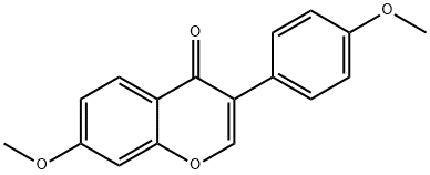4',7-ジメトキシイソフラボン 化学構造式