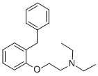 N,N-ジエチル-2-[(α-フェニル-o-トリル)オキシ]エタンアミン 化学構造式