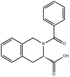 2-BENZOYL-1,2,3,4-TETRAHYDRO-ISOQUINOLINE-3-CARBOXYLIC ACID 化学構造式