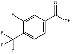 3-FLUORO-4-(TRIFLUOROMETHYL)BENZOIC ACID Struktur