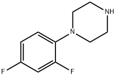 1-(2,4-ジフルオロフェニル)ピペラジン 化学構造式