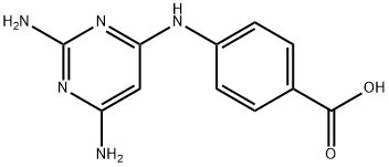 2,4-DIAMINO-6-P-CARBOXYANILINOPYRIMIDINE, 115782-10-0, 结构式