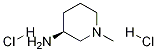 (S)-1-甲基-3-氨基哌啶双盐酸盐, 1157849-51-8, 结构式