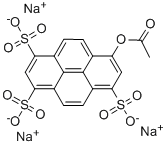 1-ACETOXYPYRENE-3,6,8-TRISULFONIC ACID TRISODIUM SALT Struktur
