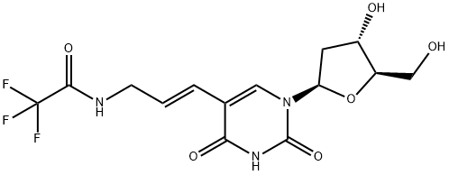 5-[3-(TRIFLUOROACETAMIDO)-E-1-PROPENYL]-2'-DEOXYURIDINE Struktur
