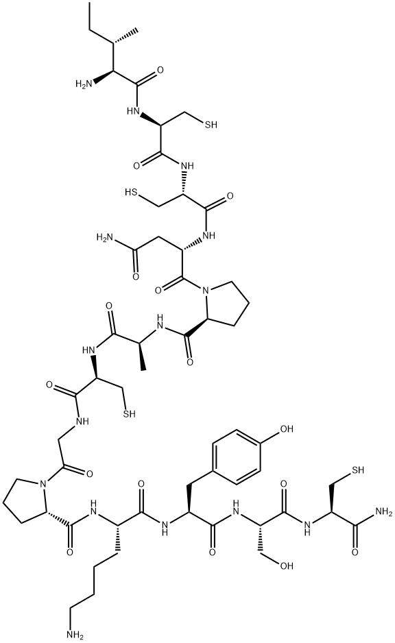 Α-コノトキシンS1 (SOURCE : MARINE SNAIL, CONUS STRIATUS) 化学構造式