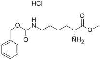 H-D-Lys(Z)-OMe . HCl Structure